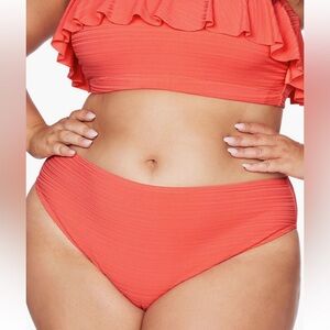 Artesands Aria Monet Full Cover Bikini Bottoms Coral Womens Size 12 US/ 16 AU XL